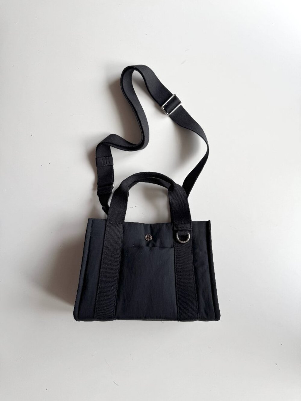 LULULEMON Black Nylon Boxy Mini Tote Bag 4.5L